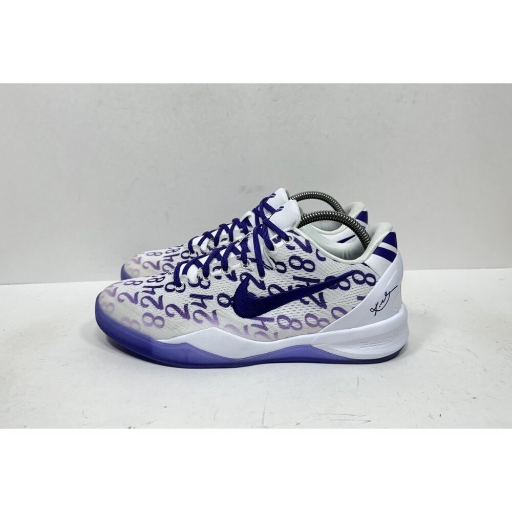 Nike Kobe 8 Protro Court Purple (GS) FN0266-101 Size 7Y / Women’s Size 8.5 Shoes - Picture 3 of 8